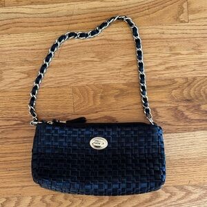 The Sak Black Woven Mini Bag with Chain Strap - used
